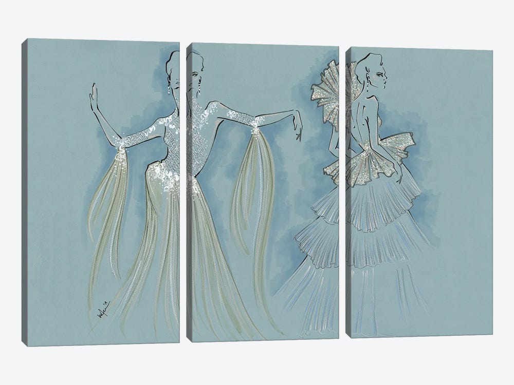 Ziad Nakad Haute Couture by Elly Azizian 3-piece Canvas Art
