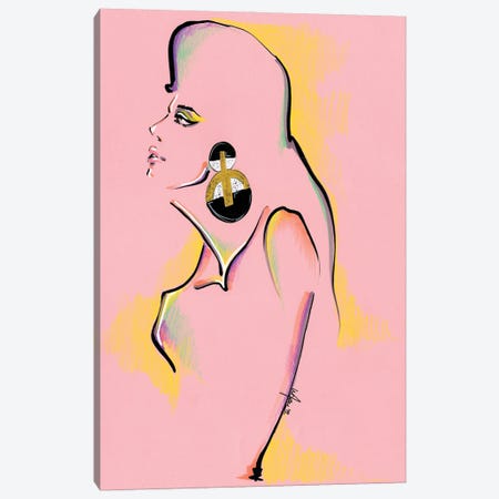 Pink Portrait Collage Canvas Print #EAZ3} by Elly Azizian Canvas Art Print
