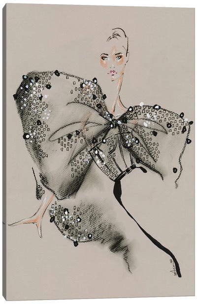 Givenchy Haute Couture III Canvas Art Print - Fashion Illustrations