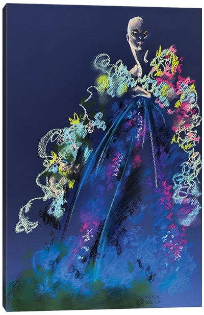 Springtime Pastel Florals Canvas Art Print - Graphic Fashion