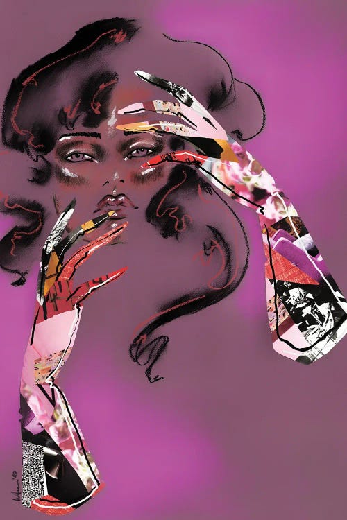 Don't Touch Your Face by Elly Azizian wall art