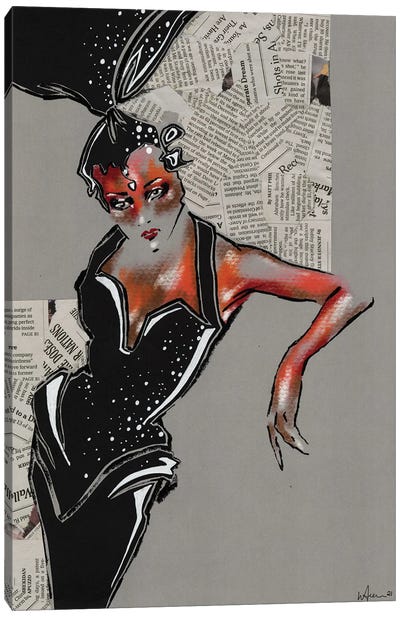 Paused Cabaret I Canvas Art Print - Elly Azizian