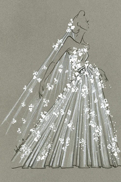 Fashion Strokes Bridal by Elly Azizian wall art