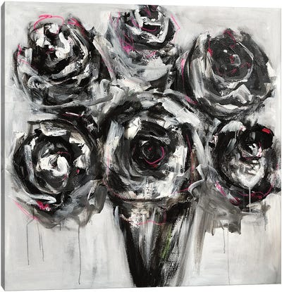 Black Roses Canvas Art Print