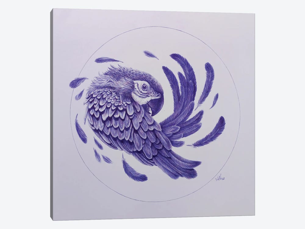 Blue Bird by Ebuka Emmanuel 1-piece Art Print