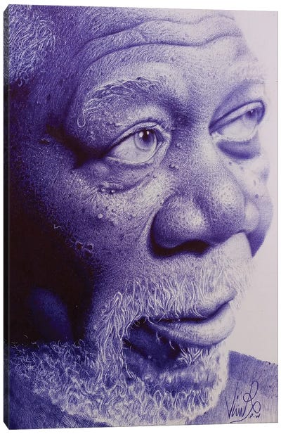 Morgan Canvas Art Print - Morgan Freeman