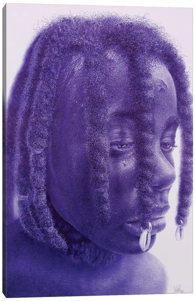 Beauty Of My Dread Canvas Art Print - Contemporary Portraiture by Black Artists