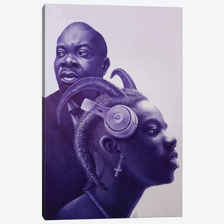 Don Jazzy And Rema Canvas Print #EBK17} by Ebuka Emmanuel Canvas Art Print
