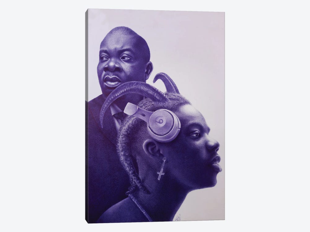 Don Jazzy And Rema by Ebuka Emmanuel 1-piece Canvas Print