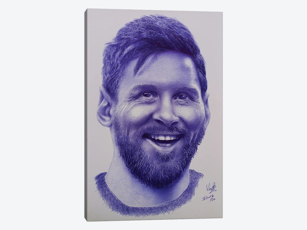 Messi by Ebuka Emmanuel 1-piece Canvas Print