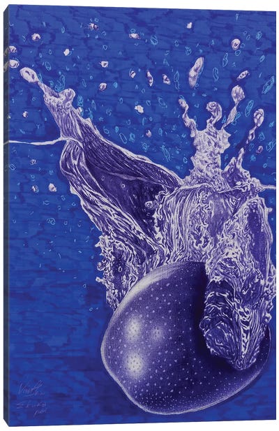 Blue Taste Canvas Art Print - Ebuka Emmanuel