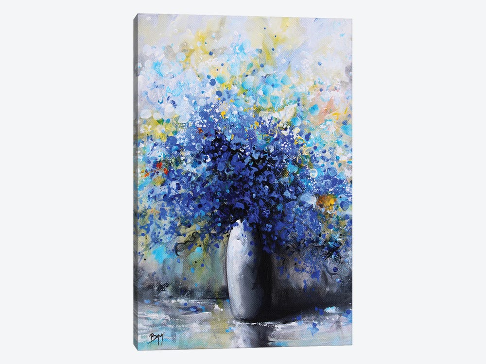 Blue Flowers by Eric Bruni 1-piece Art Print