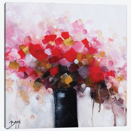 Dreamy Red Bouquet Canvas Print #EBN17} by Eric Bruni Canvas Artwork