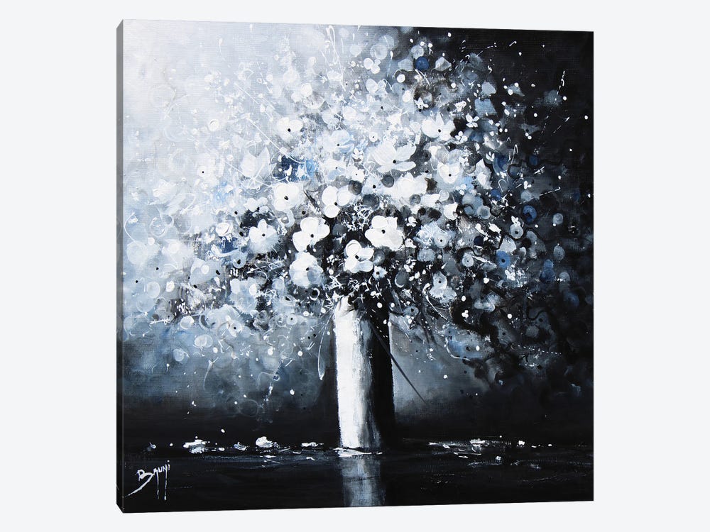White Flowers by Eric Bruni 1-piece Canvas Art