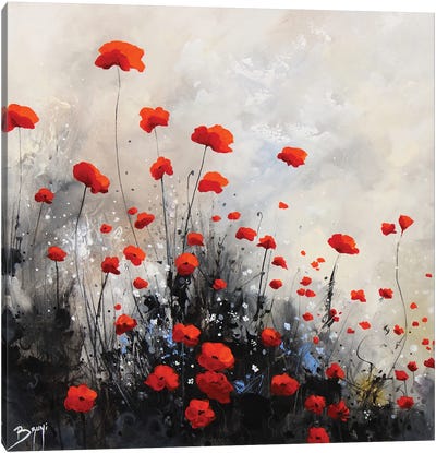Melancholy Poppy Canvas Art Print - Eric Bruni