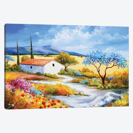Cabanon In The Luberon Canvas Print #EBN26} by Eric Bruni Canvas Art Print