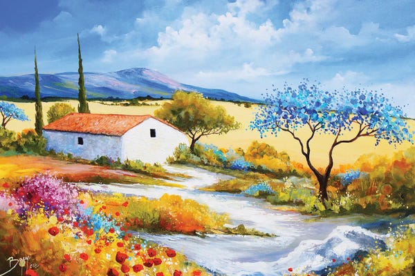 Eric Bruni: Cabanon In The Luberon by Eric Bruni