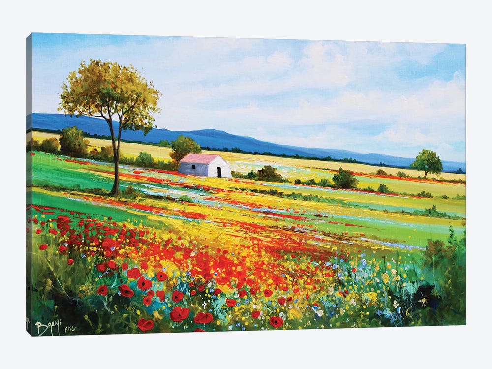 Flower Landscape by Eric Bruni 1-piece Canvas Print