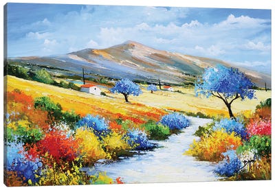 A Summer Day In Provence Canvas Art Print - Eric Bruni
