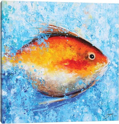 Yellow Fish Canvas Art Print - Eric Bruni