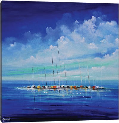 The Boats Canvas Art Print - Eric Bruni