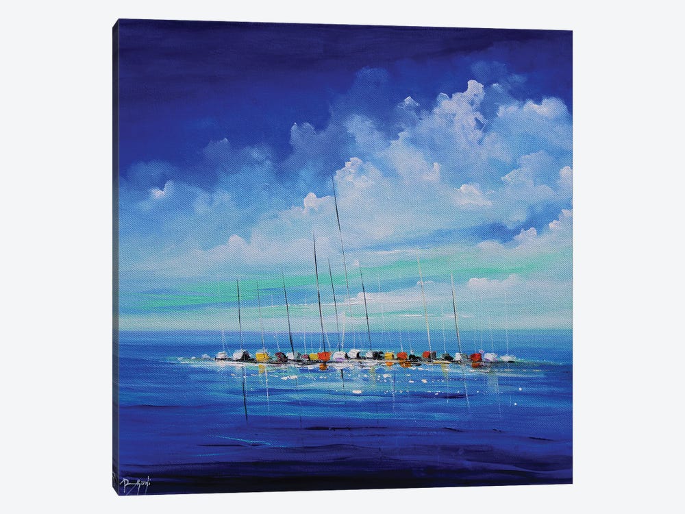 The Boats by Eric Bruni 1-piece Canvas Artwork