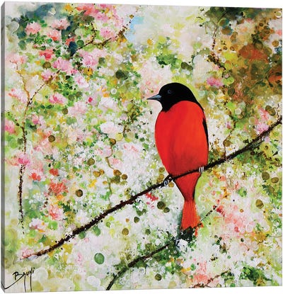 The Bird Of Happiness Canvas Art Print - Eric Bruni