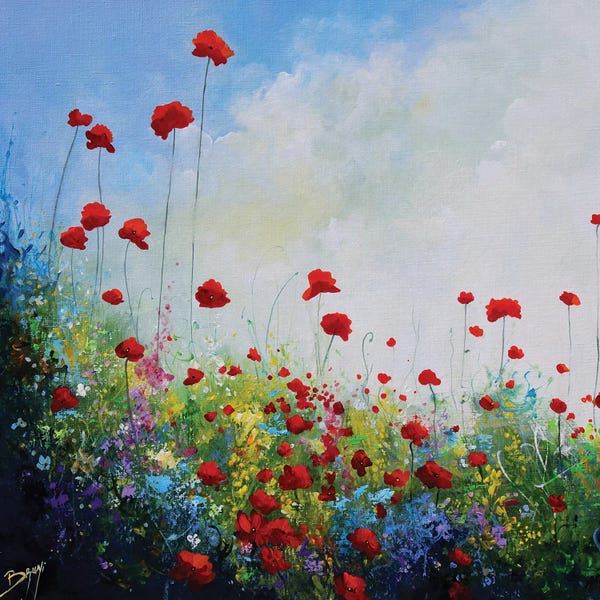Eric Bruni: Coquelicots In Celebration by Eric Bruni