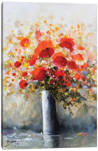 Poppy Bouquet Canvas Art Print - Eric Bruni