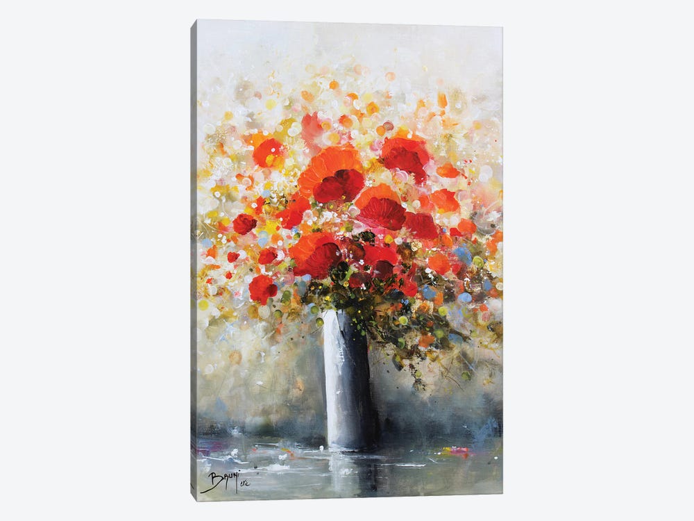 Poppy Bouquet by Eric Bruni 1-piece Canvas Artwork