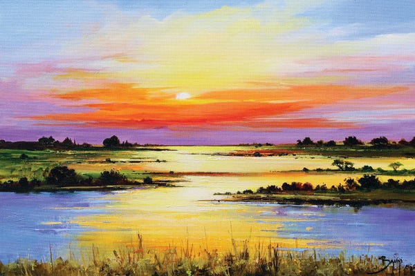 Eric Bruni: Solar Symphony On The Pond by Eric Bruni
