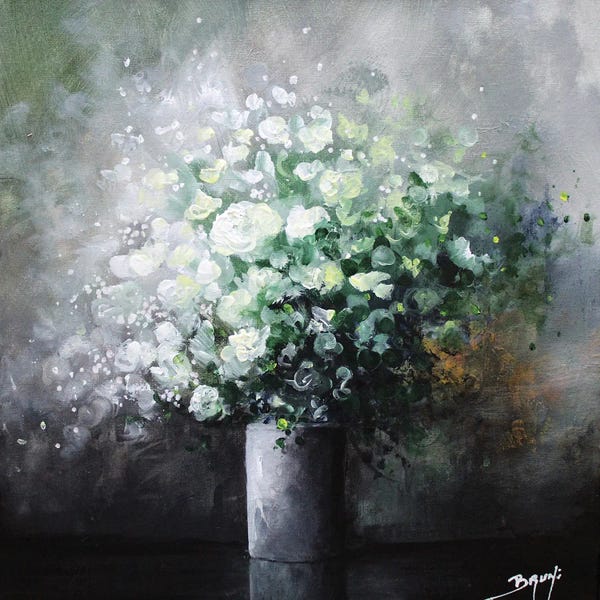 Fine Art Print: Bouquet Of White Roses by Eric Bruni