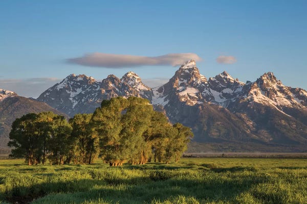 Grand Tetons in the springtime. USA, Wyoming, Grand Teton National Park.
