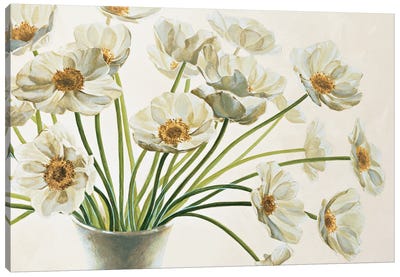 Bouquet di anemoni Canvas Art Print