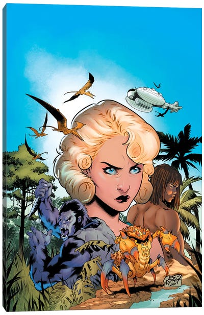Pellucidar®: Across Savage Seas #1 (Main Cover) Canvas Art Print - The Edgar Rice Burroughs Collection