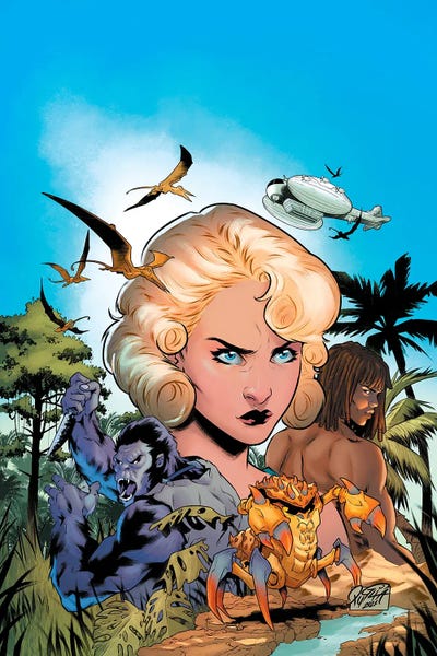 Fictional Characters: Pellucidar®: Across Savage Seas #1 (Main Cover) by Miriana Puglia and Arthur Hesli