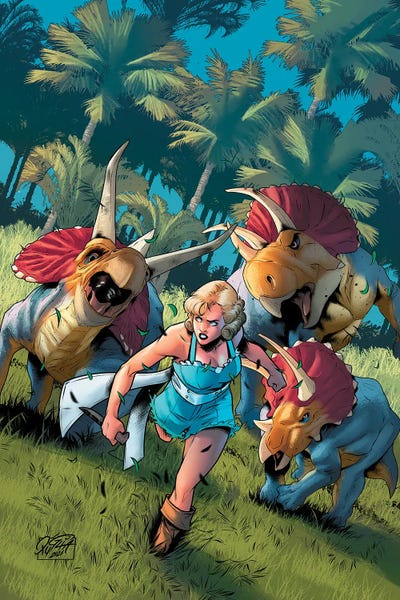 Fictional Characters: Pellcudiar®: Across Savage Seas #1 (Variant Cover) by Miriana Puglia and Arthur Hesli