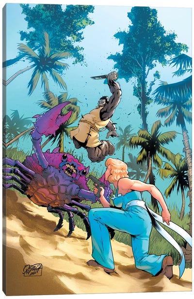 Pellucidar®: Across Savage Seas #2 (Main Cover) Canvas Art Print