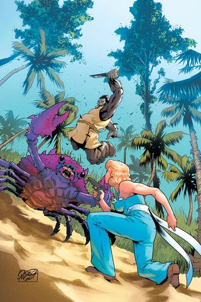 Fictional Characters: Pellucidar®: Across Savage Seas #2 (Main Cover) by Miriana Puglia and Arthur Hesli