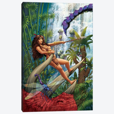 The Land That Time Forgot®: See-ta the Savage™ Canvas Print #EBU7} by Mike Wolfer and Ceci de la Cruz Canvas Art