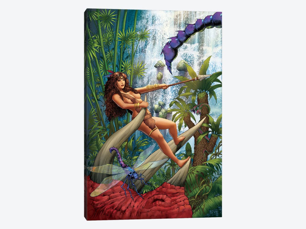 The Land That Time Forgot®: See-ta the Savage™ by Mike Wolfer and Ceci de la Cruz 1-piece Canvas Art
