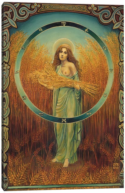 Ceres: The Goddess Of Agriculture Canvas Art Print - Mythological Figures