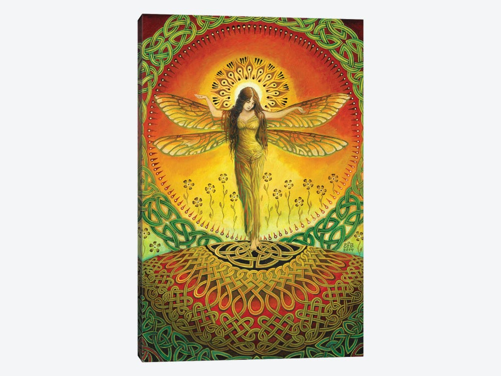 The Dragonfly Goddess by Emily Balivet 1-piece Canvas Wall Art