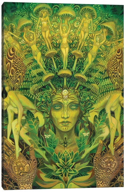 The Dryad Canvas Art Print - Psychedelic & Trippy Art