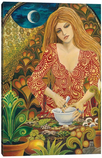 Eir: The Norse Goddess Of Medicine And Mercy Canvas Art Print - Emily Balivet