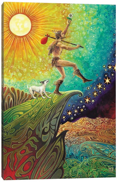 The Fool Canvas Art Print - Psychedelic & Trippy Art