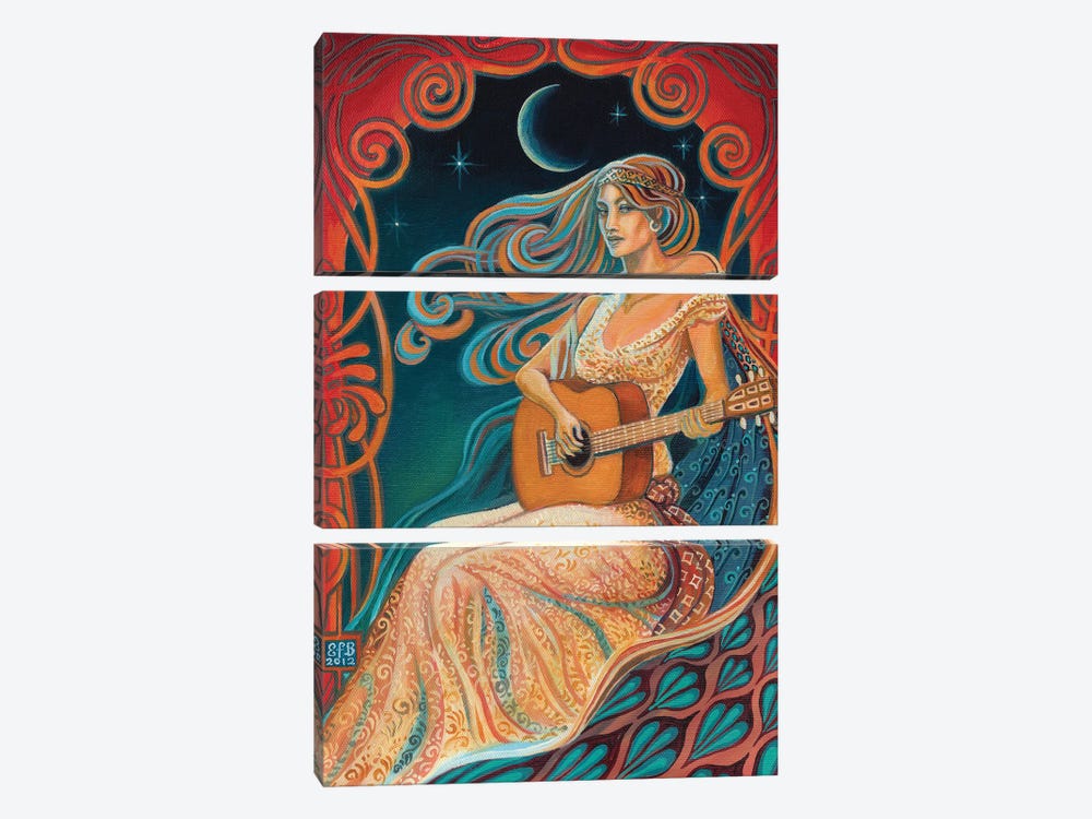 Gypsy Moon by Emily Balivet 3-piece Canvas Wall Art