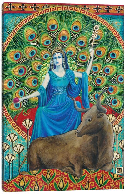 Hera: The Goddess Of Marriage Canvas Art Print - Peacock Art
