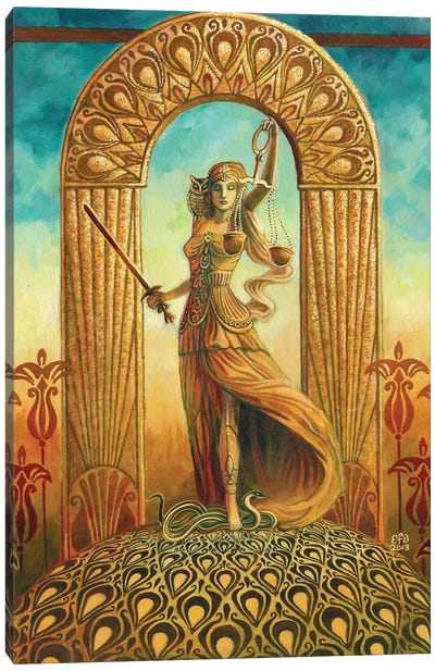 Justice Canvas Art Print - Mythological Figures