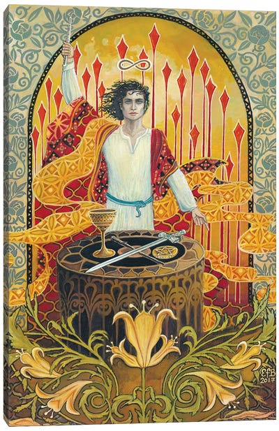 The Magician Canvas Art Print - Mythological Figures